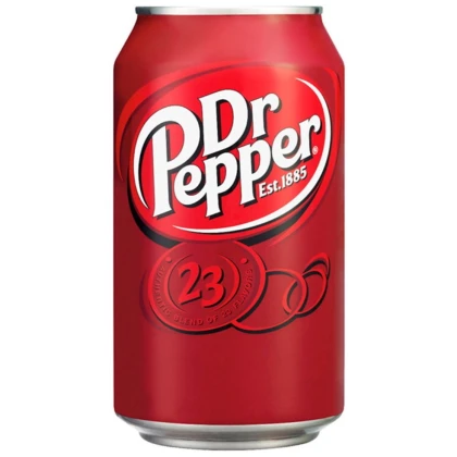 Напиток газированный Dr Pepper сильногазированный, 0.33 л, ж/б, США