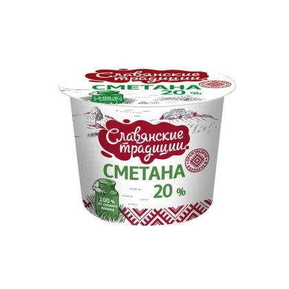 Сметана Славянские традиции 20%