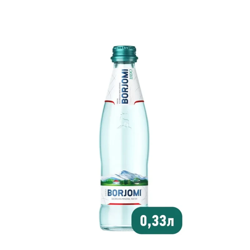 Вода минеральная Боржоми газированная, 0.33 л