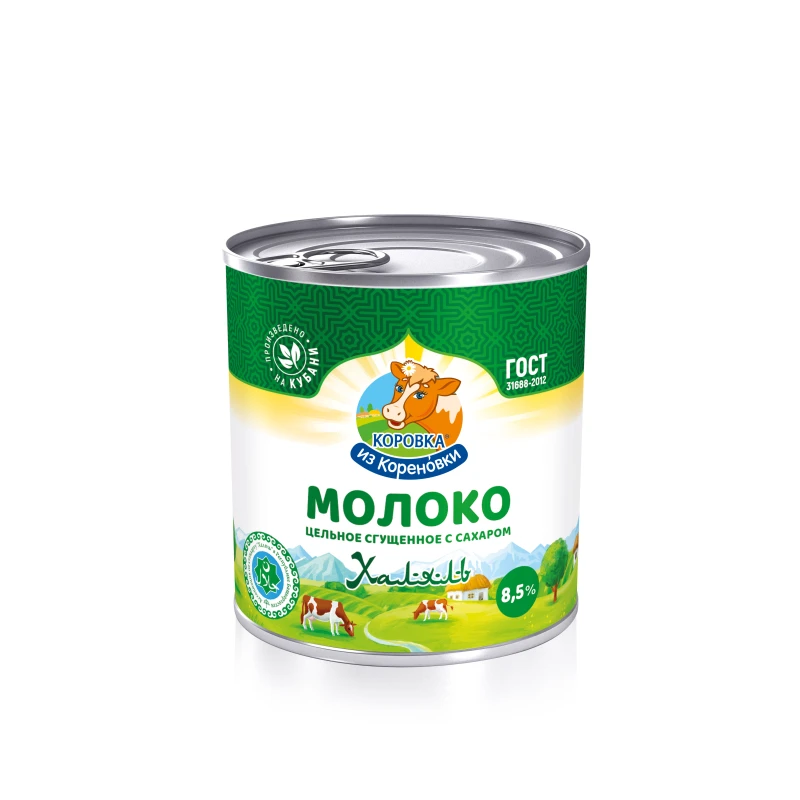 Молоко сгущенное с сахаром Коровка из Кореновки 8,5% 360 г