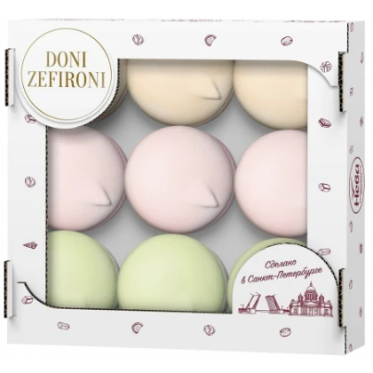Зефир ароматизированный «DONI ZEFIRONI» ассорти Микро-TV