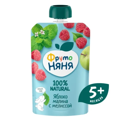 Пюре ФрутоНяня яблоко малина мелисса
