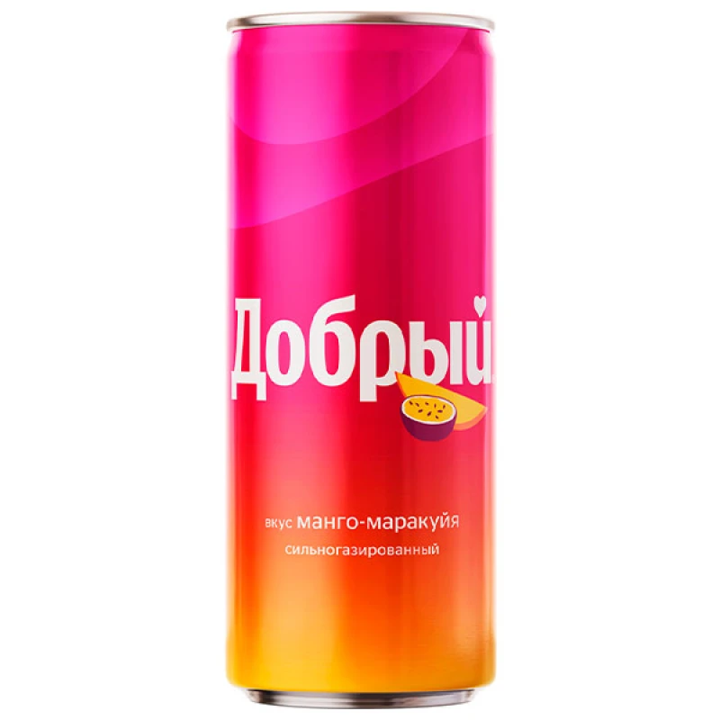 Напиток безалкогольный Добрый Манго-Маракуйя 0,33 л ж/б