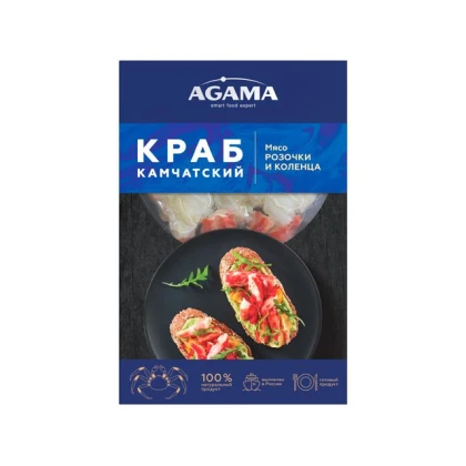 Краб Агама Камчатский мясо розочки и коленца в/м