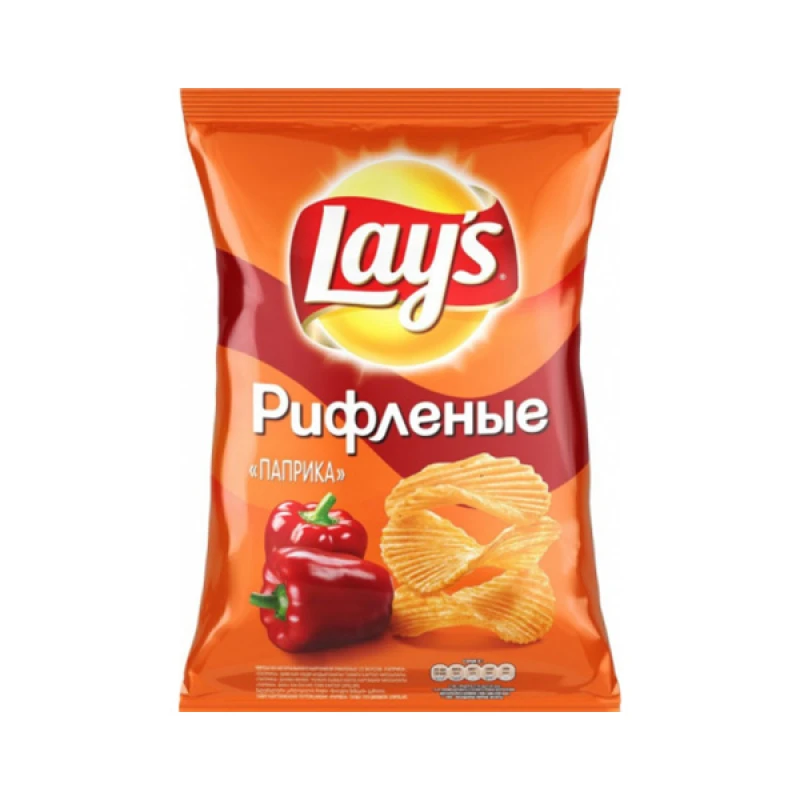 Чипсы Lays рифленые паприка 140 г