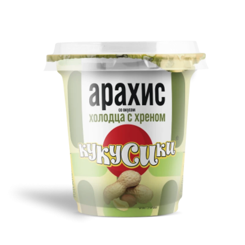 Арахис соленый со вкусом холодца с хреном 70г Кукусики