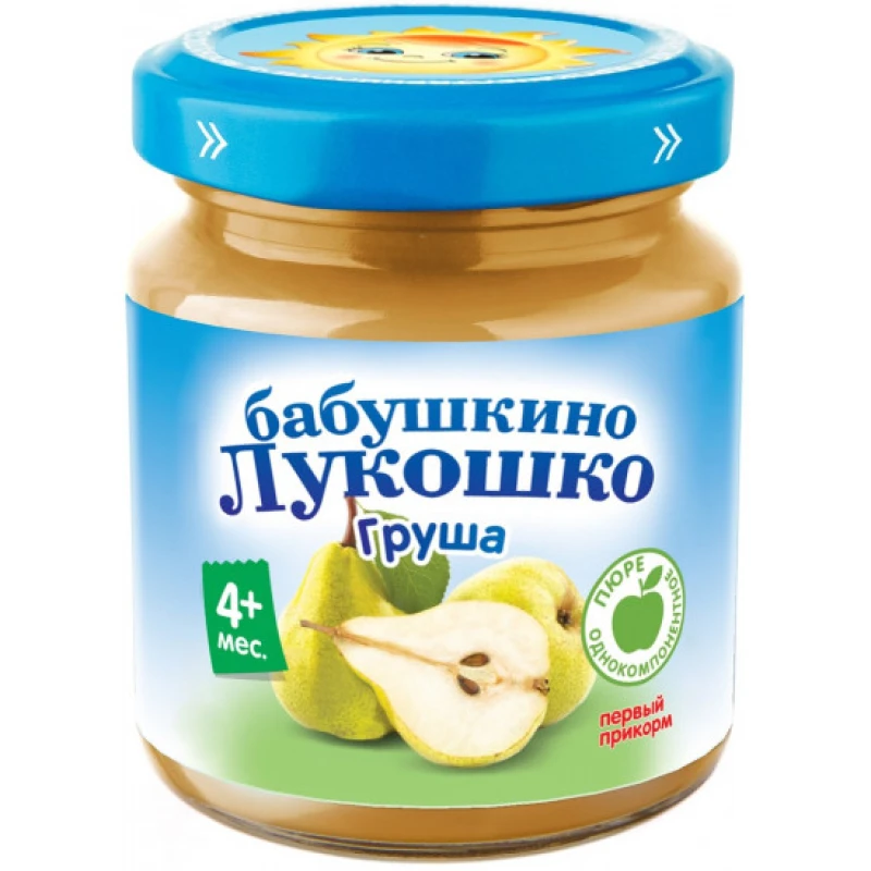 Пюре Бабушкино Лукошко груша 100 г