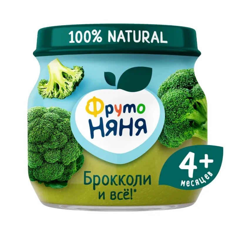 Пюре ФрутоНяня из брокколи (4+ мес.) 80 г
