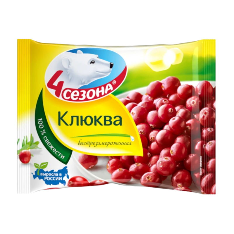 Клюква замороженная 4 Сезона 300 г