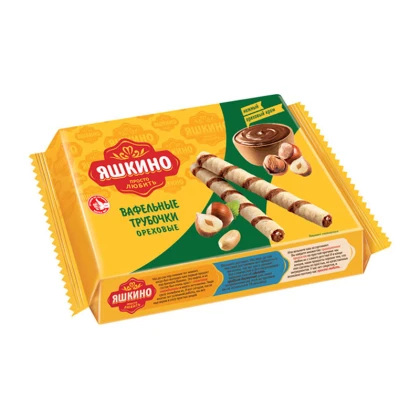 Вафельные трубочки Яшкино орех