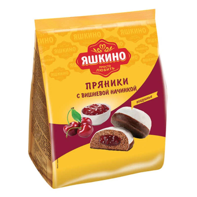 Пряники Яшкино с вишневой начинкой 350 г