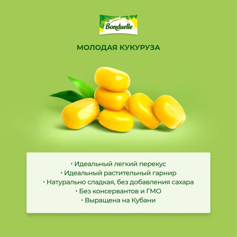 Кукуруза молодая Бондюэль ж/б 340г