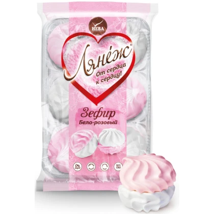 Зефир Лянеж Бело-розовый