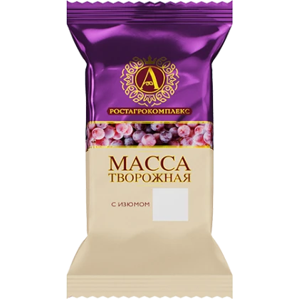БЗМЖ Масса творожная А.РОСТАГРОКОМПЛЕКС изюм 13%