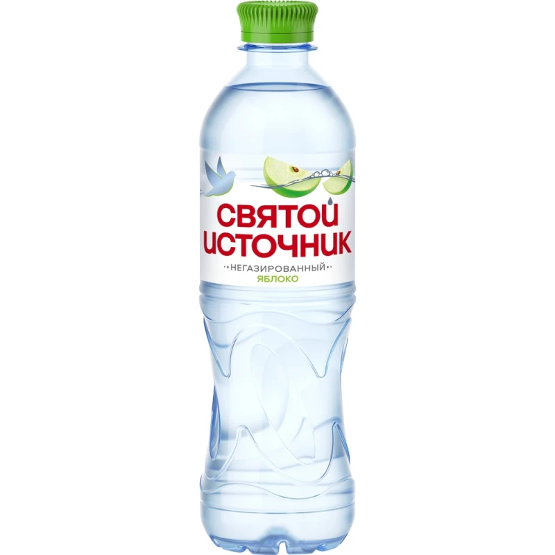 Вода питьевая Святой Источник со вкусом яблока без газа 0,5 л
