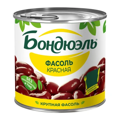 Фасоль Бондюэль красная классическая ключ ж/б