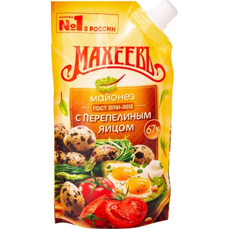 Майонез Махеев Премиум на перепелином яйце 200 мл
