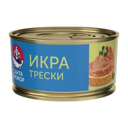 Икра трески Санта Бремор деликатесная Люкс