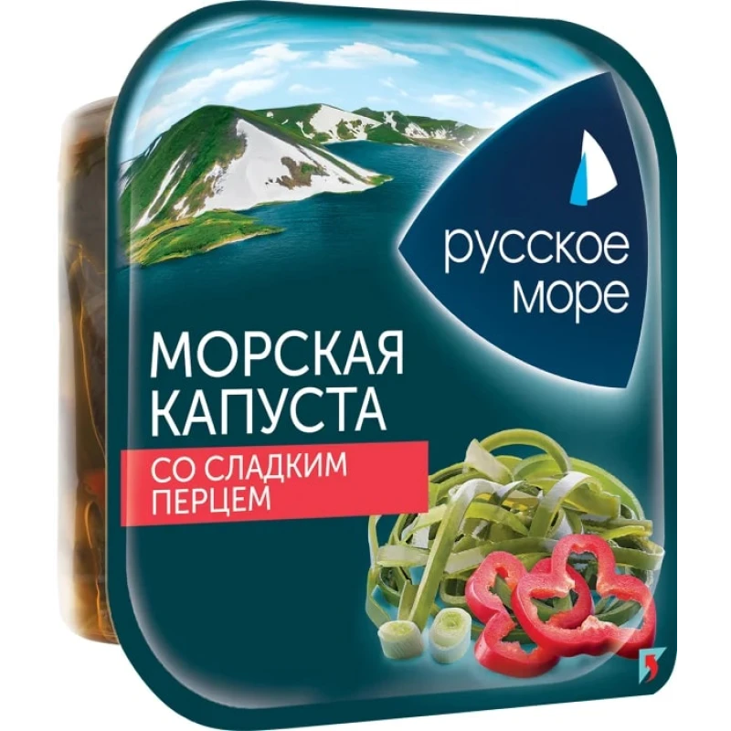 Салат Рус море морская капуста с луком и перцем 200 г