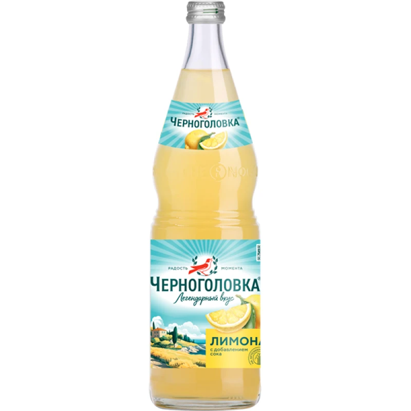 Лимонад Черноголовка Оригинальный 1 л стеклянная бутылка