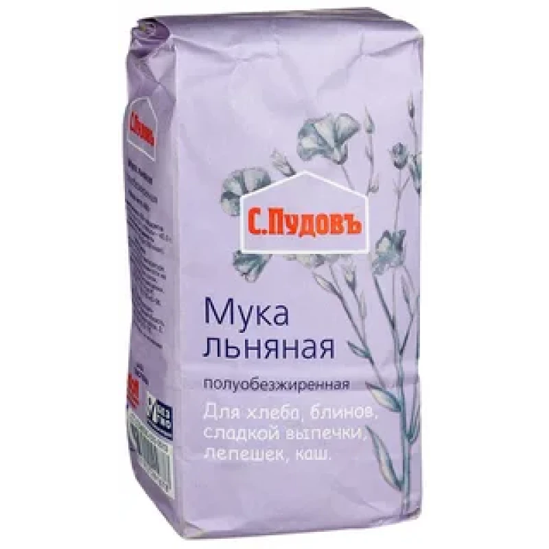 Мука Пудов льняная 400 г