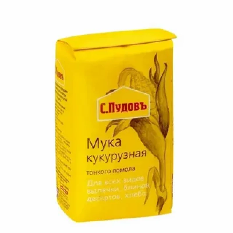 Мука кукурузная тм Пудовъ 450 г — купить в Гастроном Центральный