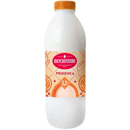 Ряженка Вкуснотеево 3,2% 900 г