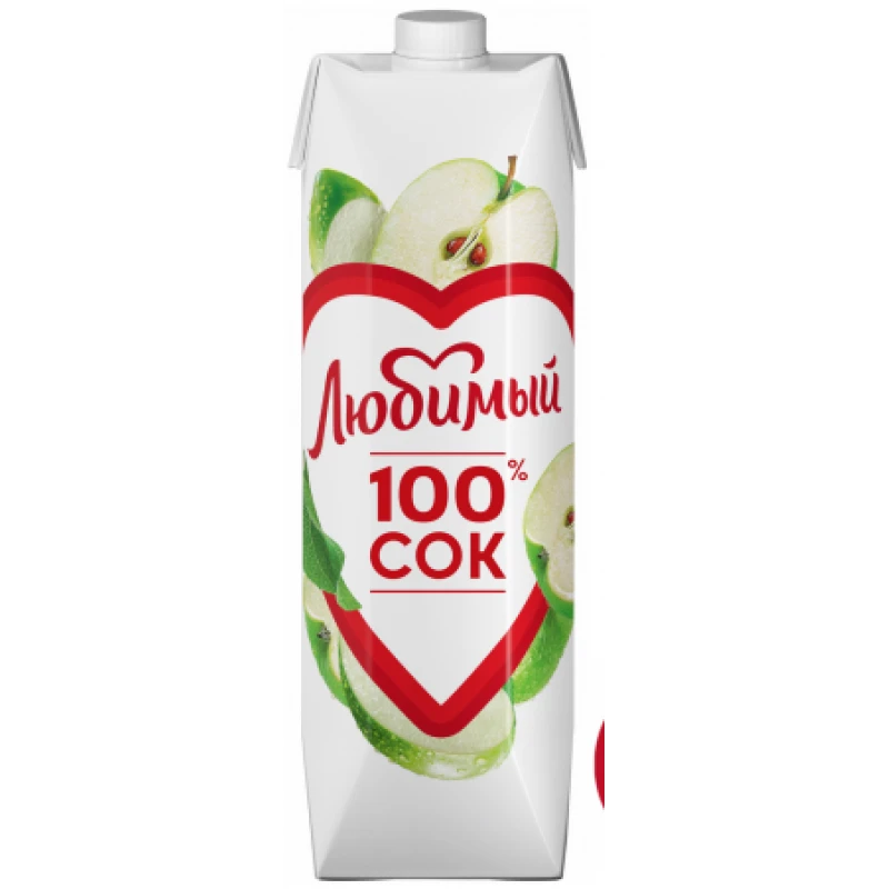 Сок яблочный осветленный Любимый 0,97 л