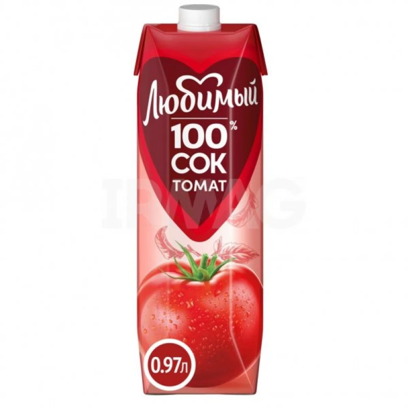 Сок томатный с сахаром и солью Любимый 0,97 л