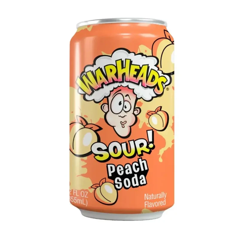 Напиток Warheads Sour Peach Soda газированный безалкогольный 0,355 л ж/б
