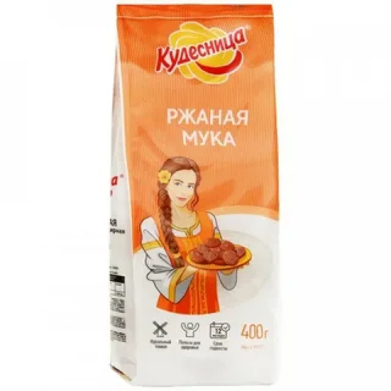 Мука Кудесница Ржаная 400 г — купить в Гастроном Центральный