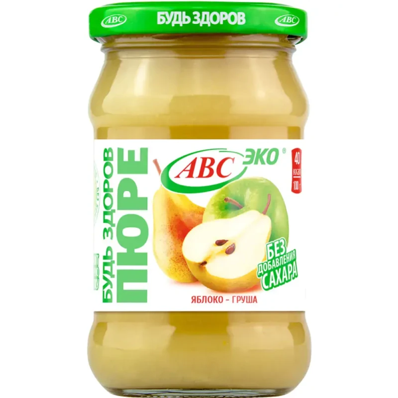 Пюре АВС яблочно-грушевое без сахара 280 г