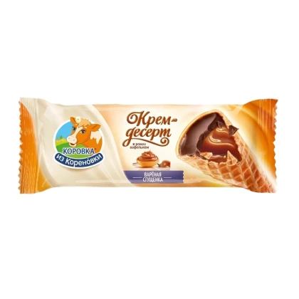 БЗМЖ Крем-десерт из Кореновки с вареной сгущенкой 25%