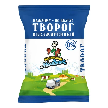 Творог Кубанский Молочник Уманский обезжиренный