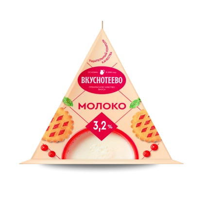 Молоко Вкуснотеево ультрапастеризованное 3,2%