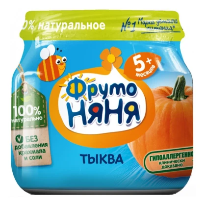Пюре ФрутоНяня тыква 80г сб