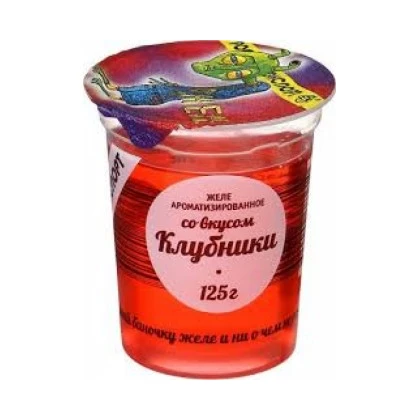 Желе ароматизированное со вкусом клубники Ростагроэкспорт 125 г