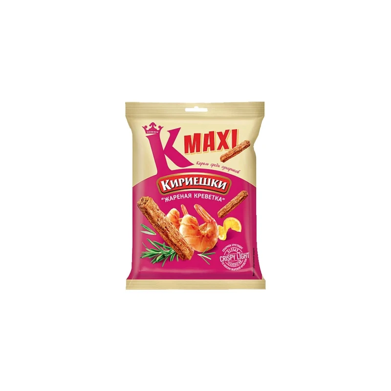 Сухарики Кириешки Макси жареная креветка 60г