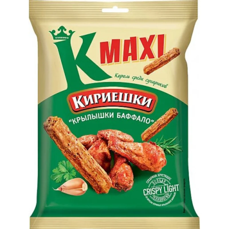 Сухарики Кириешки Макси кур крылышки 60г пл/пак