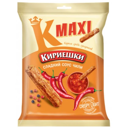 Сухарики Кириешки Макси сладкий чили 60г
