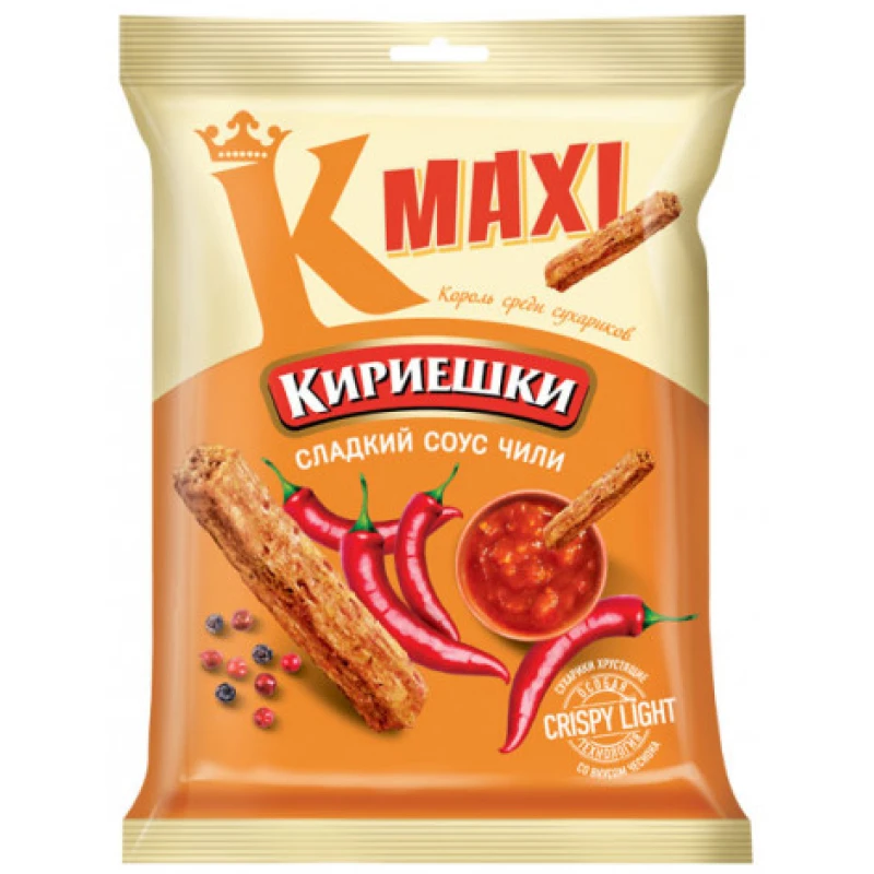 Сухарики Кириешки Макси сладкий чили 60г