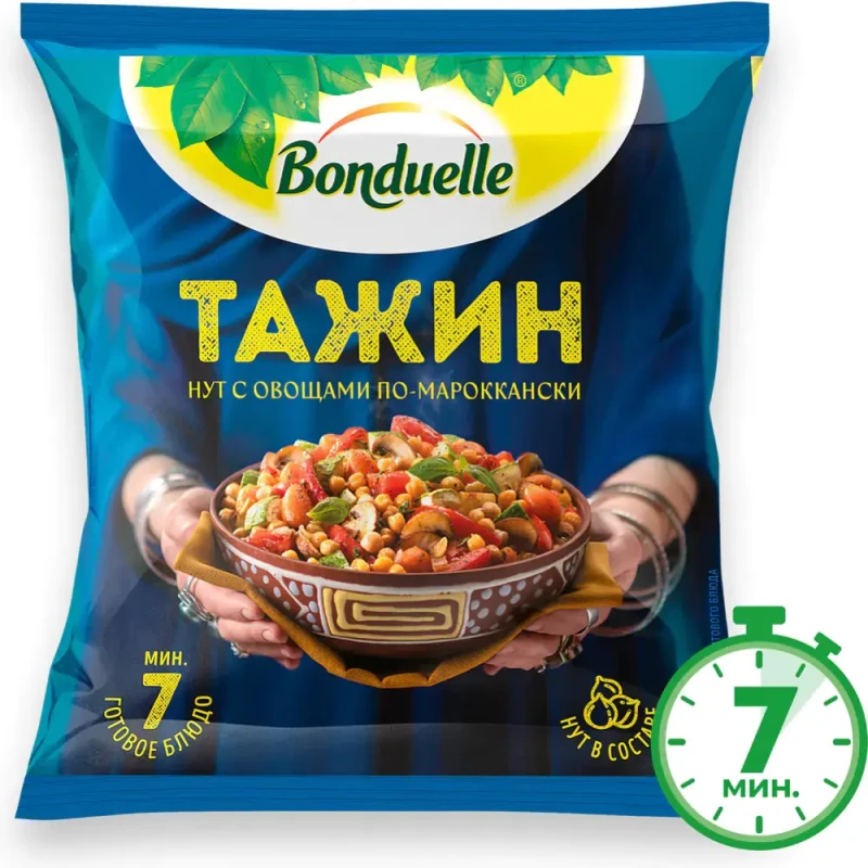 Нут с овощами по-мароккански Бондюэль Тажин замороженный 400 г