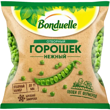 Горошек зеленый Бондюэль замороженный