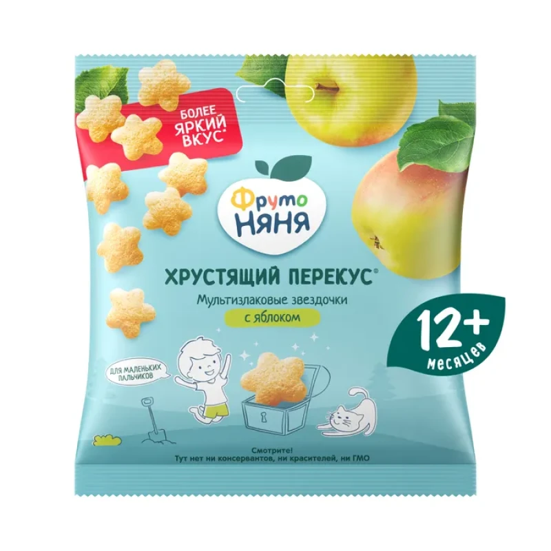 Паффсы ФрутоНяня яблоко с 12 месяцев