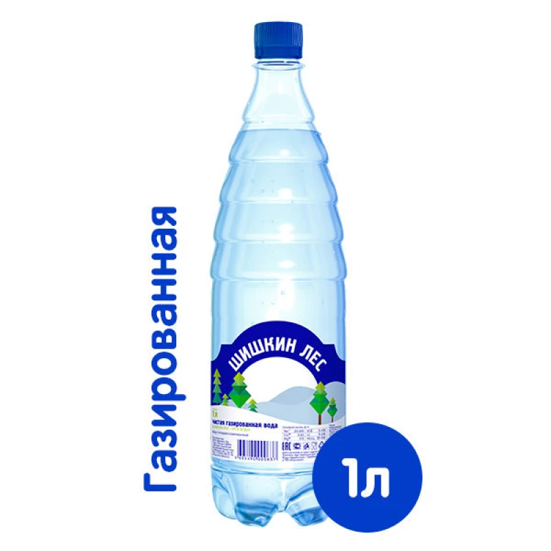 Вода Шишкин Лес газированная 1 л
