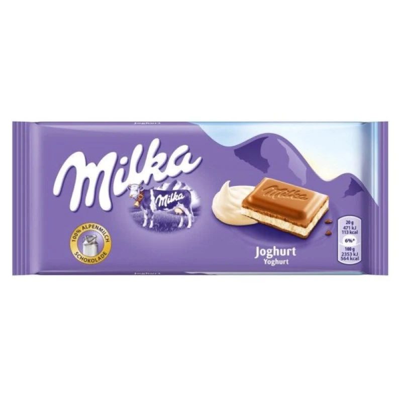 Шоколад Милка молочный йогурт 100 г