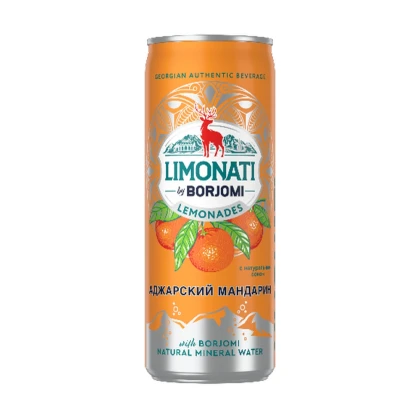 Лимонад газированный Limonati by Borjomi Аджарский мандарин, 0.33 л