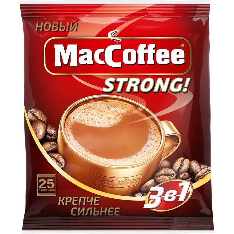 Кофе MacCoffee 3 в 1 Strong растворимый 20 г
