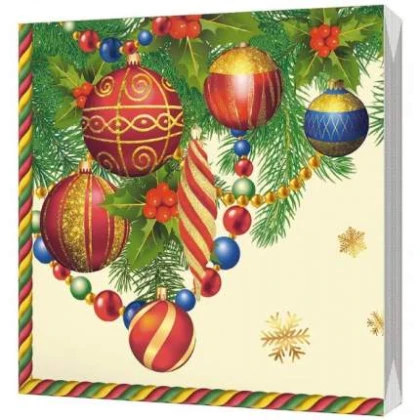Салфетки BULGAREE 3сл декор ассорти 33*33см 20шт