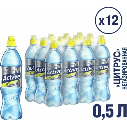 Вода Аква Минерале Акт Цитрус 0.5л ПЭТ